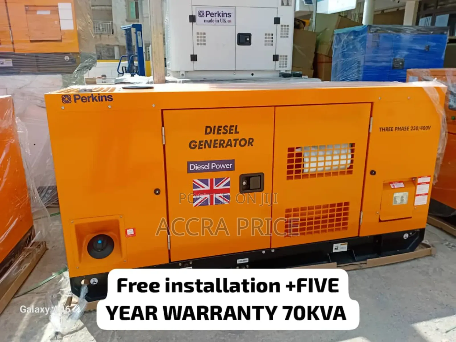Contemporary 70kva Perkins Diesel Genset With Strong Battery
