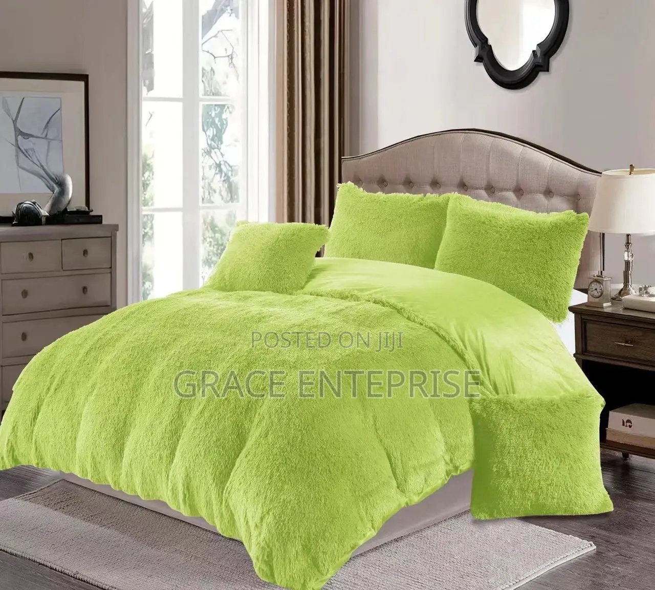 Neat and Clean Fluffy Duvet Set Available in Diff Colors