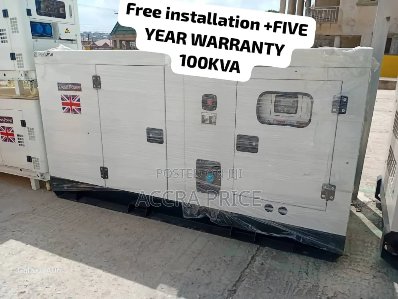 Push Start 100kva Perkins Generator Diesel British Standard