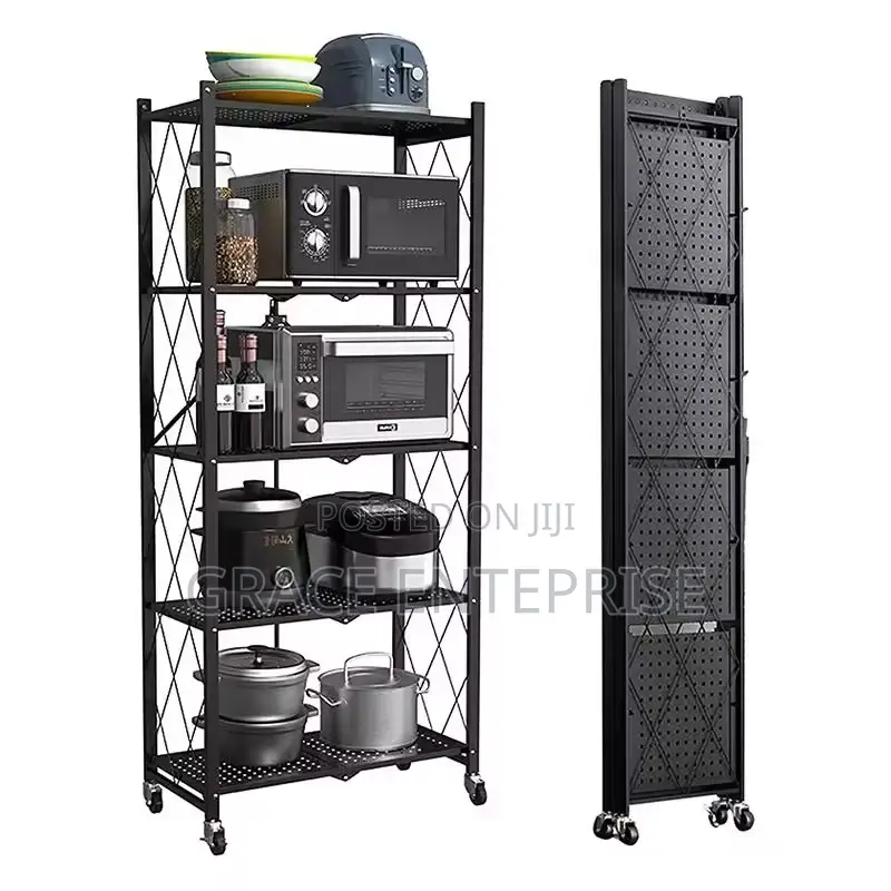 Quality 5 Tier Shelves Makes Ur Kitchen Looks Orderly