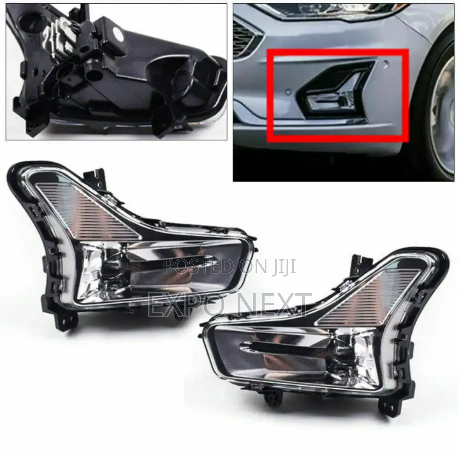 Led Fog Light Lamp and Cover for Ford Fusion 2019-2021