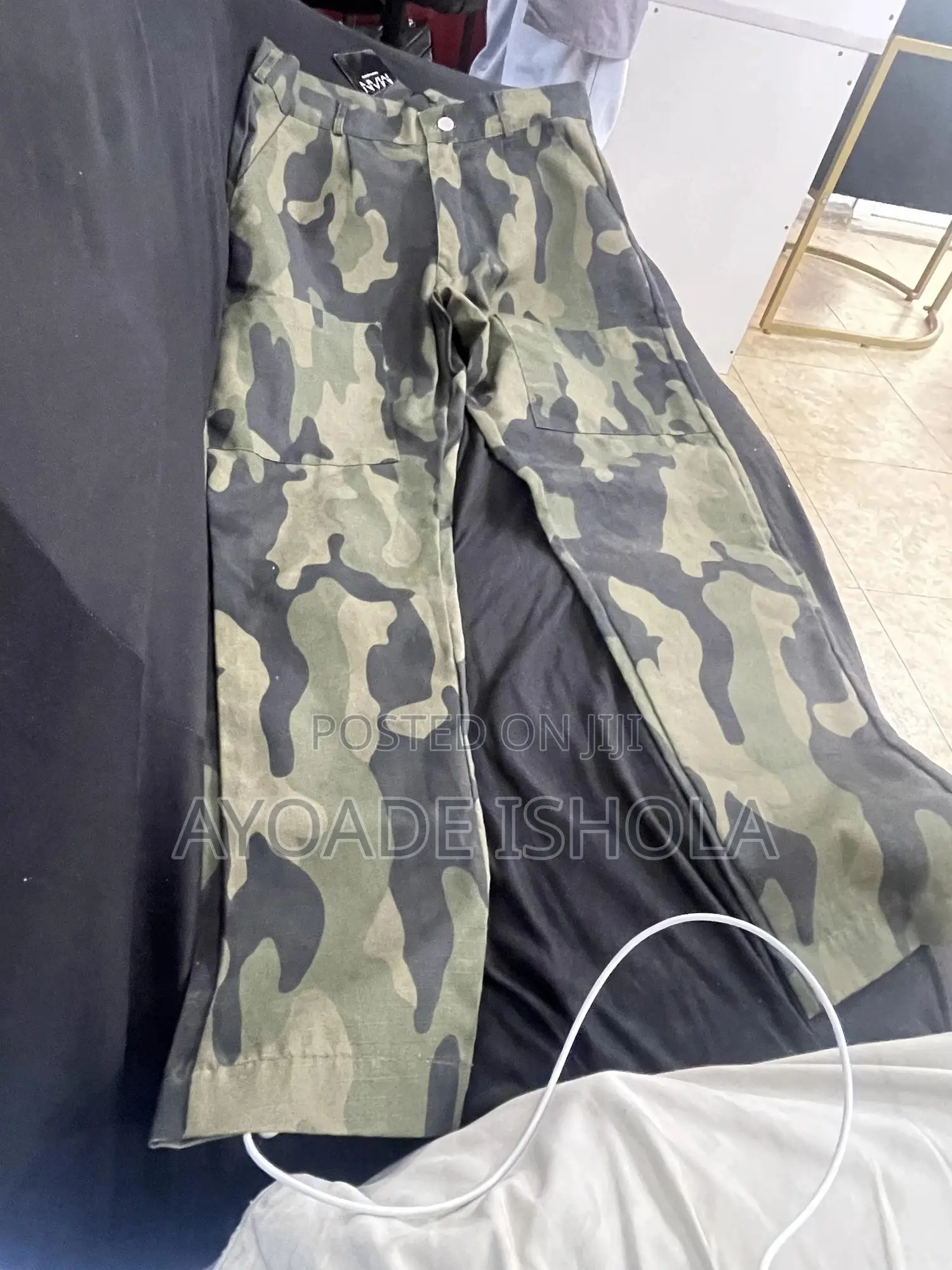 Boohoo Man Camo Combat Front Trouser Size 30