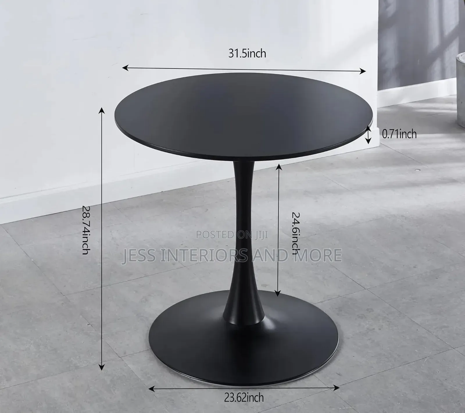 Dining Table (Round Black)