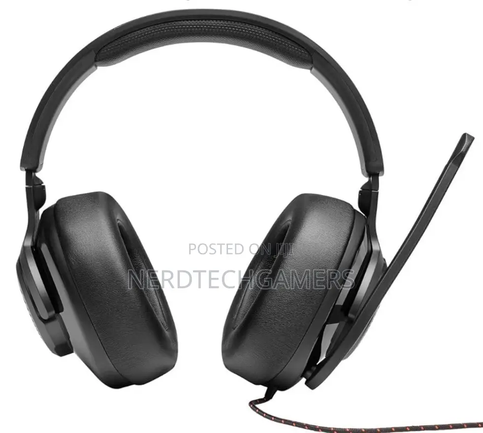 JBL Quantum 300 - Wired Over-Ear Gaming Headphones Black