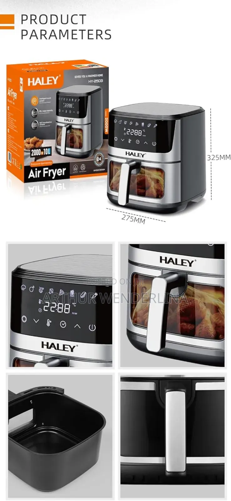 Haley 10liters Airfryer