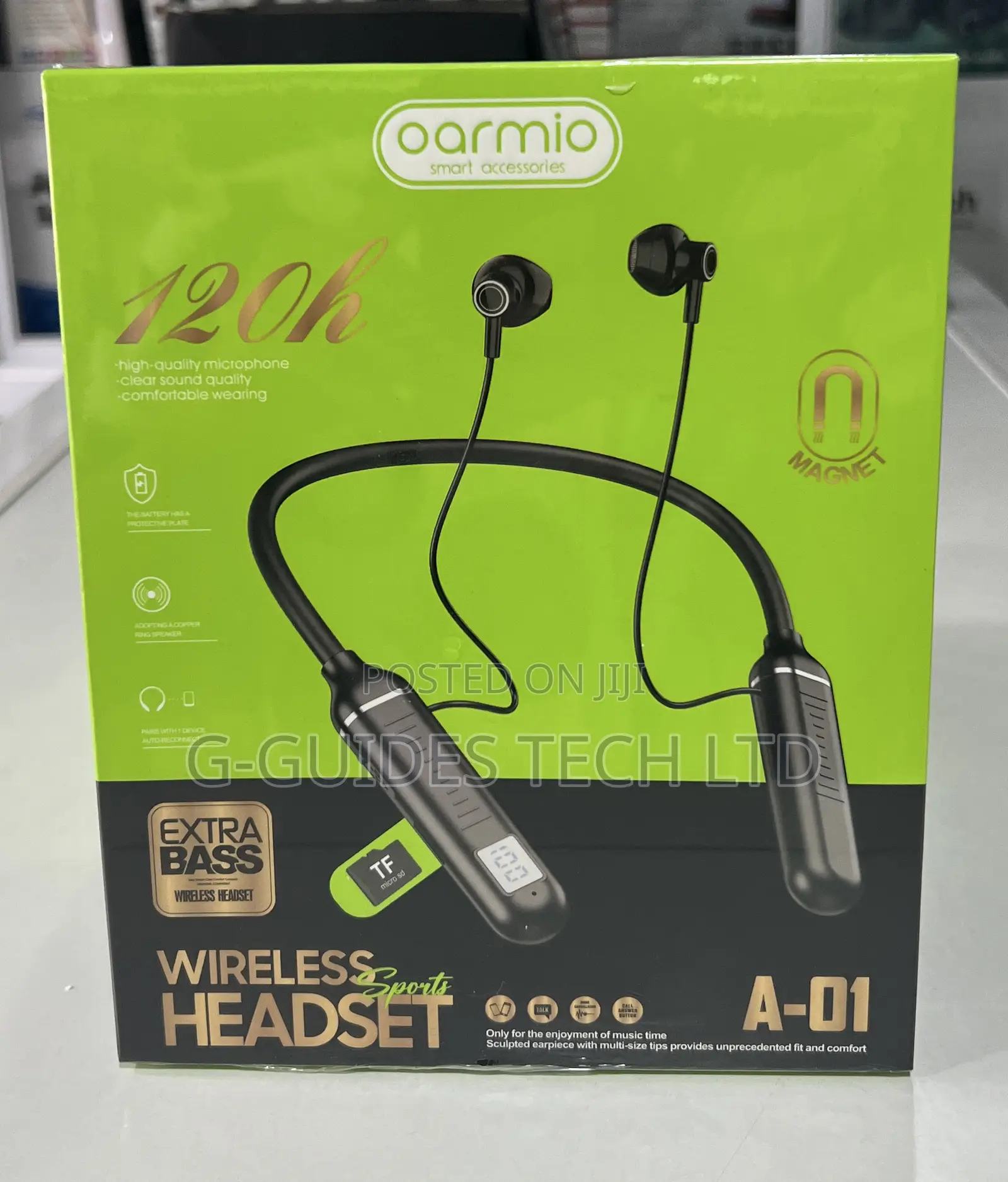 Oarmio Wireless Sports Headset, Bluetooth Neckband Earphone