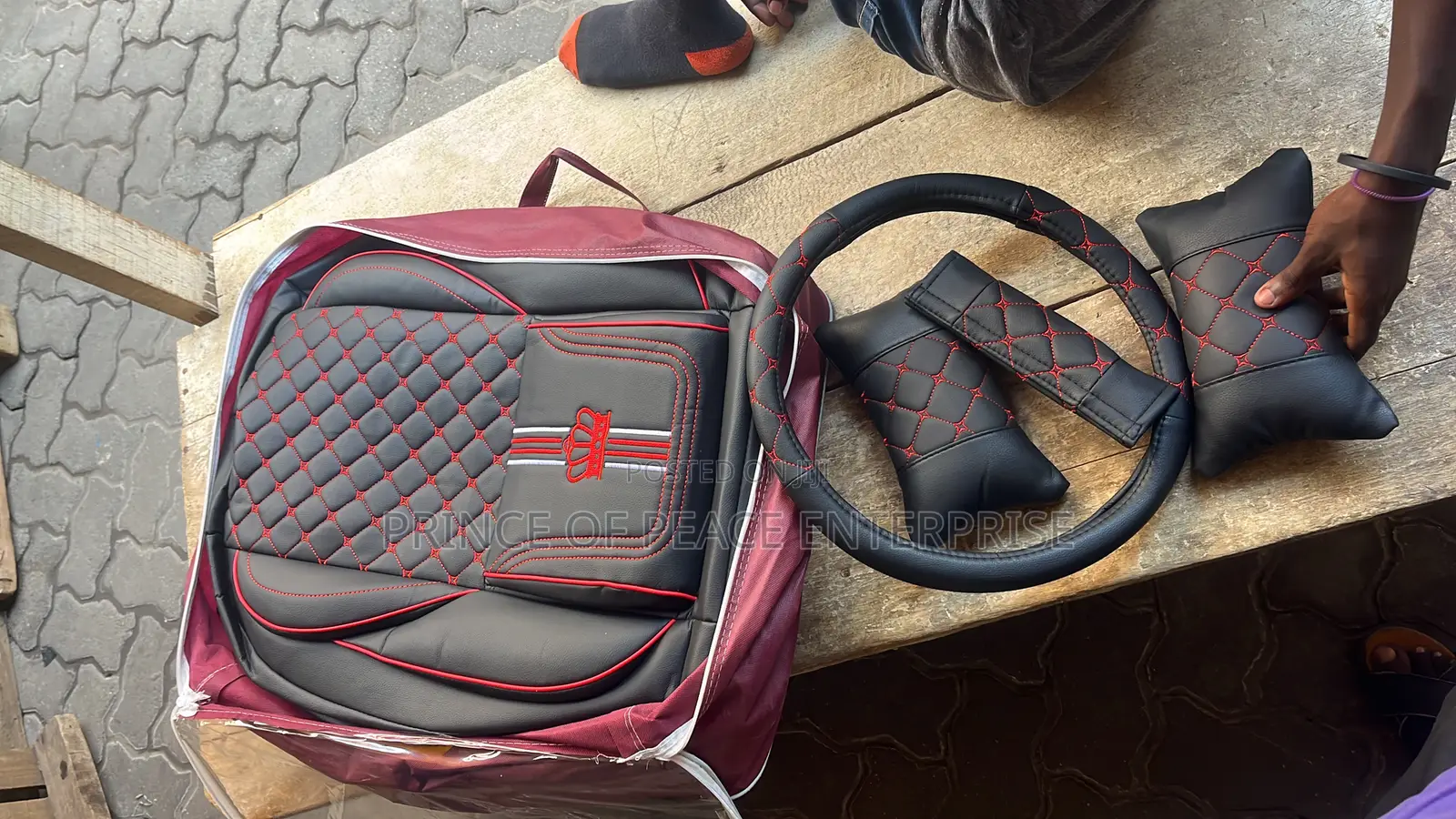 Seat Cover Complete Leather With Steer Cover
