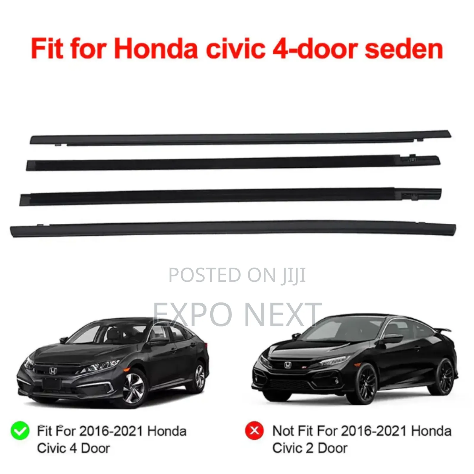 Weatherstrip For Car Honda Civic Pcs/Set