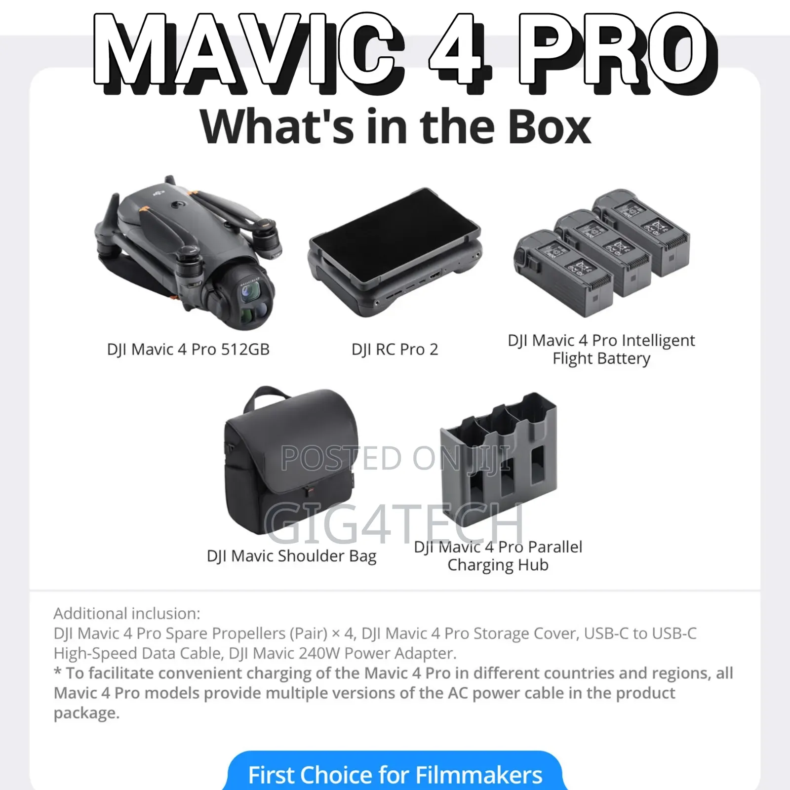 Dji Mavic 4 Pro Combo With Rc Pro 2 Controller