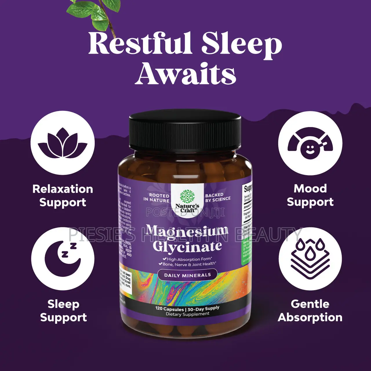 Nature’S Craft Magnesium Glycinate 500mg 120s