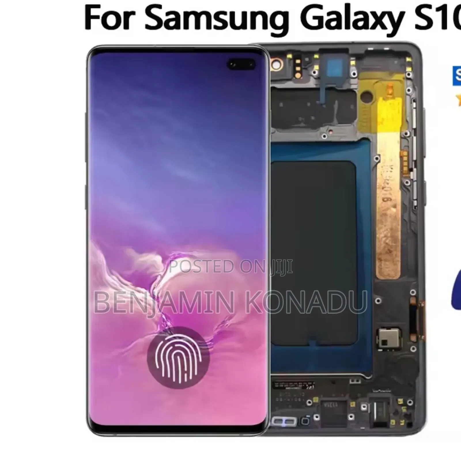 Original S10+ Screen Support Finger Print