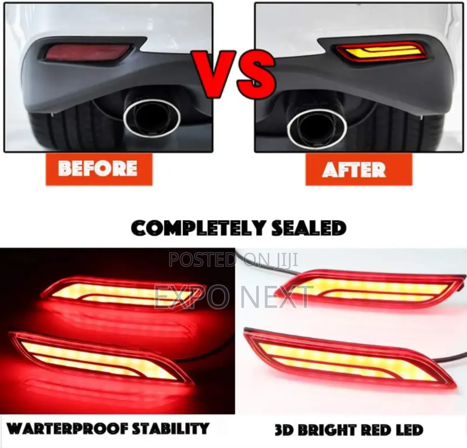 Bumper Reflector Lights for 2018-24 Toyota Camry Tail