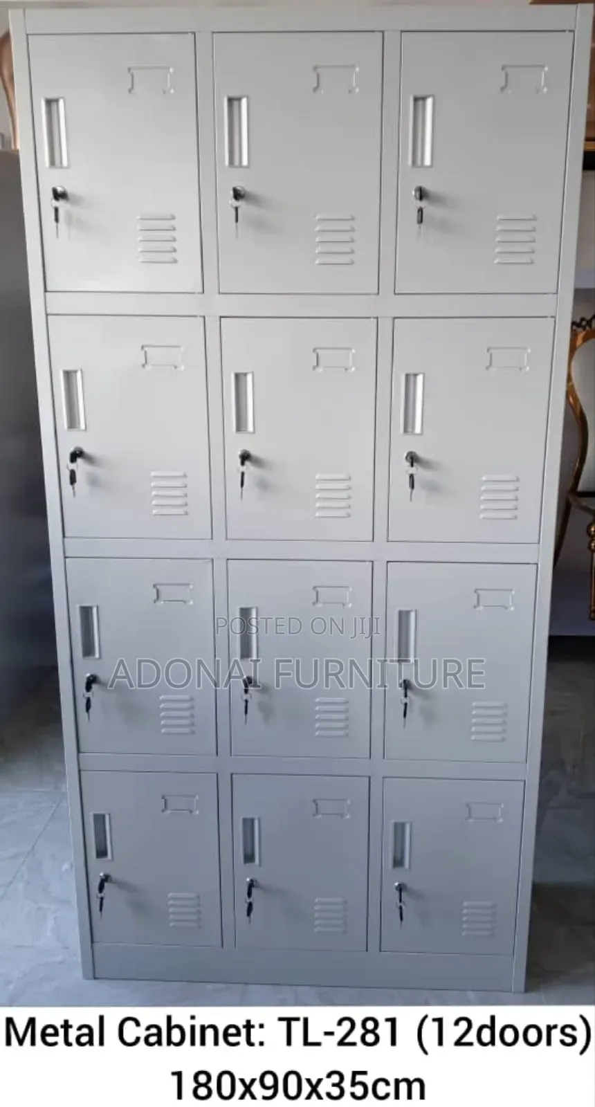 Office Metal Cabinet Ash (12 Doors)