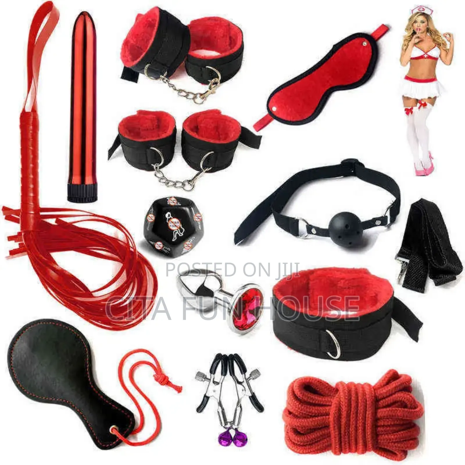 12 in 1 Bondage BDSM Kit Set