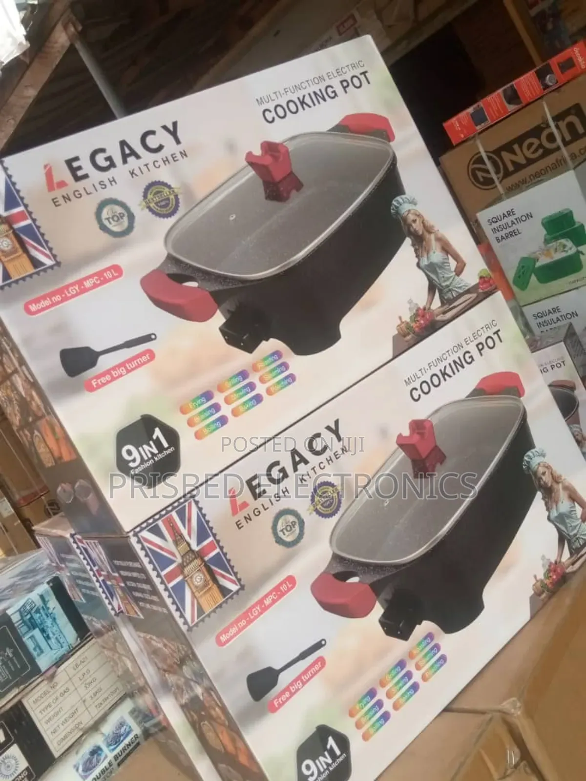 Legacy Durable 9n1 Electric Cooking Pot 10 Litres