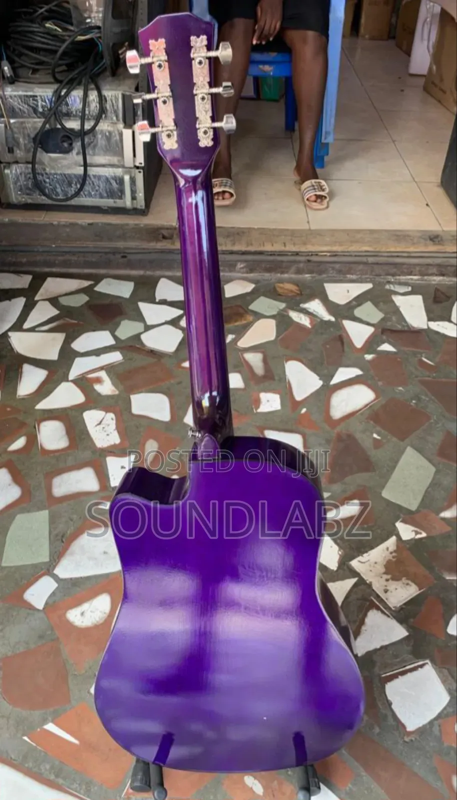 Purple Acoustic Guitar