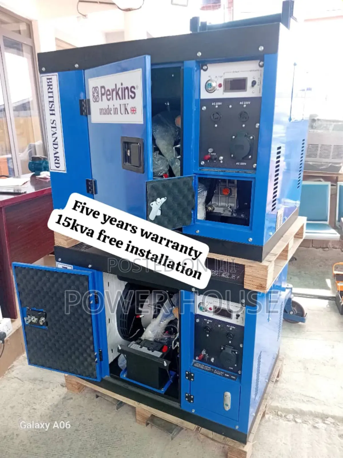 Display Screen 15kva 16500watts Perkins Diesel Generator