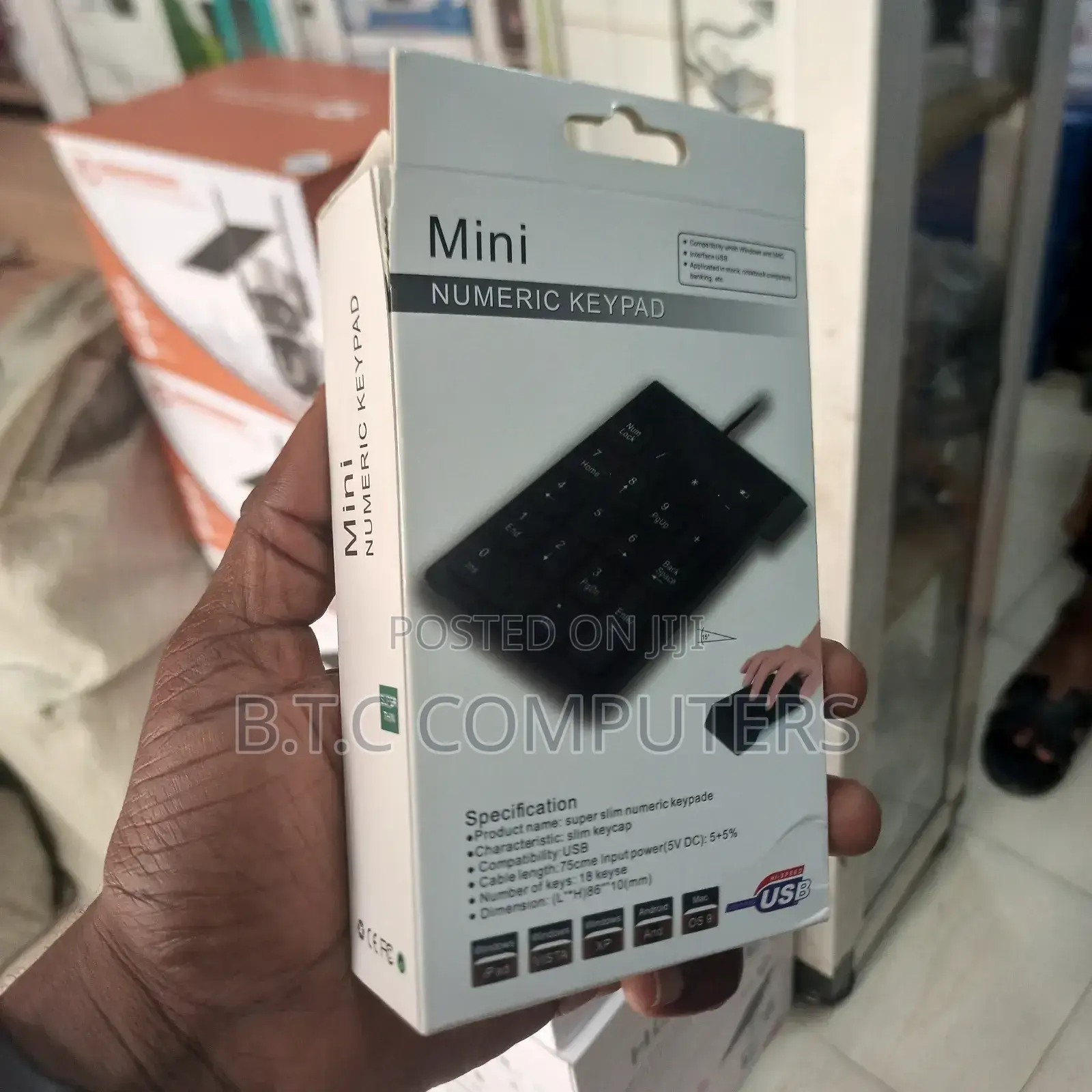 Ocean Usb Mini Numeric Keyboard for Laptop 5v/0.25a