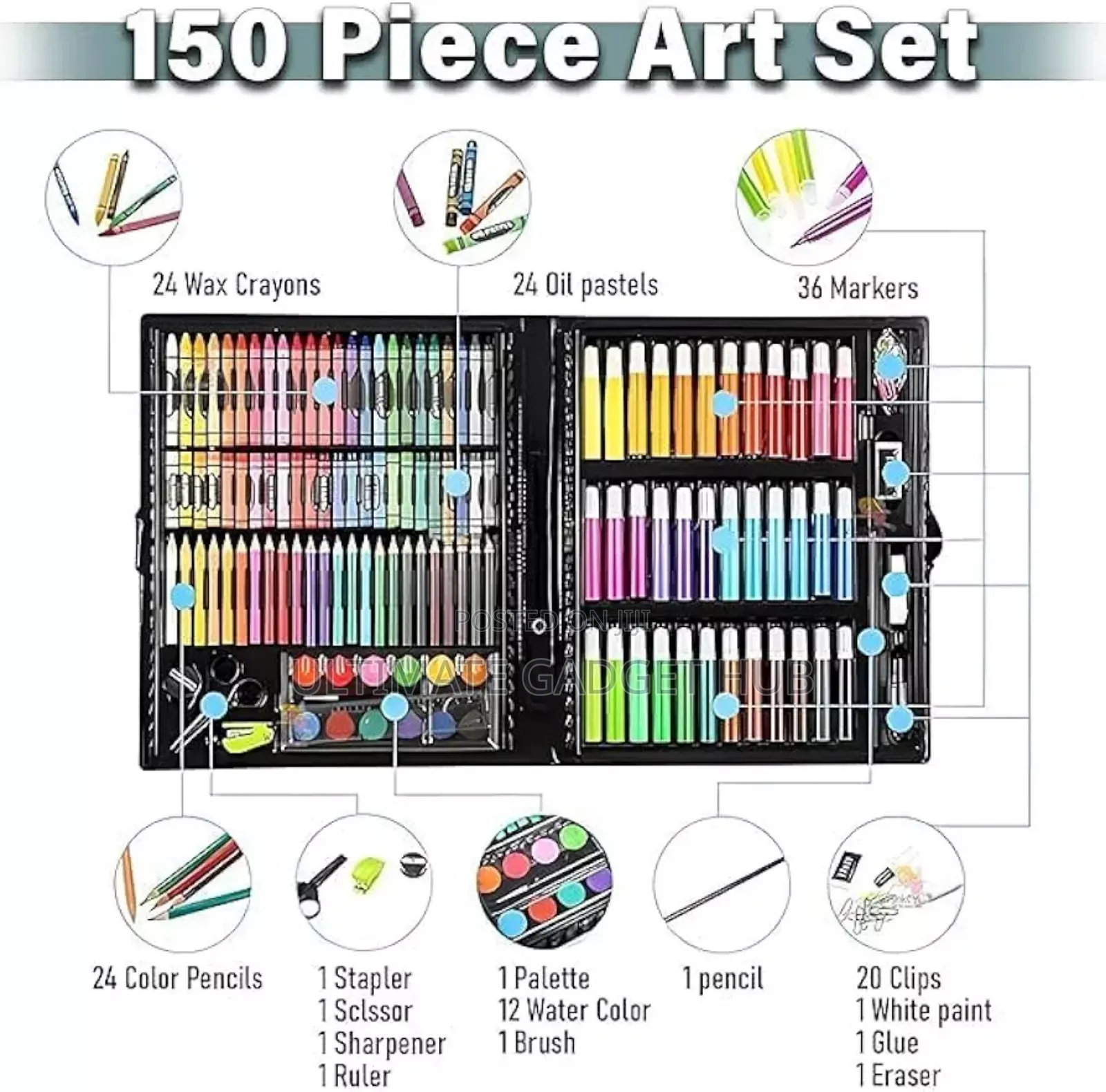 150 Pieces Art Set