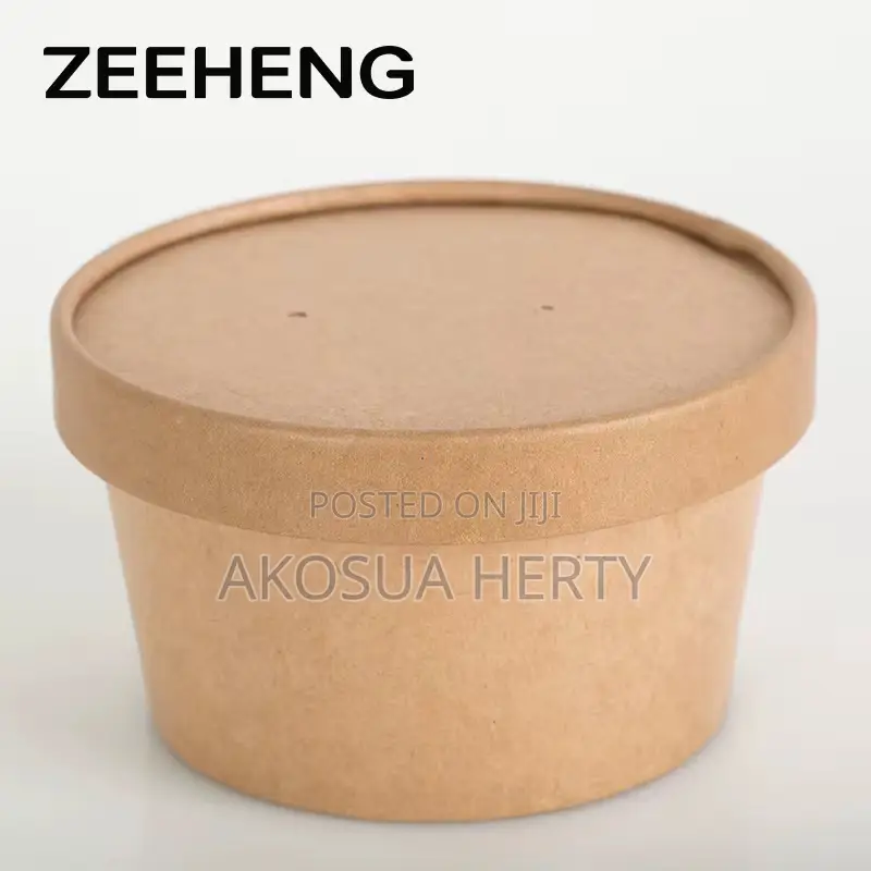Kraft Paper Cup With Cover