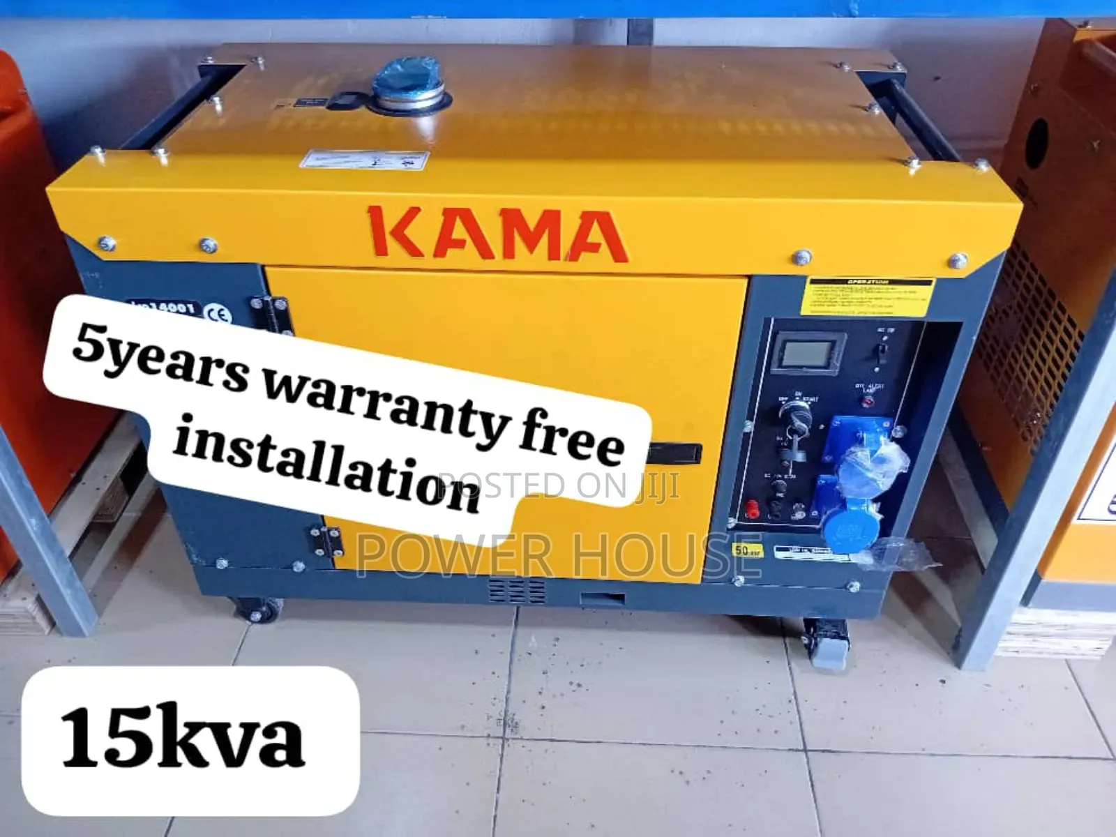 Generation for Emergencies Kama 16500watts Diesel Generator