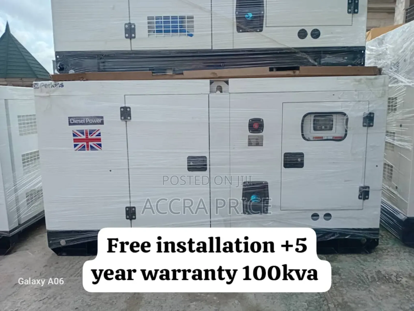 Effortless Perkins Diesel 100kw Perkins Diesel Genset 100kva