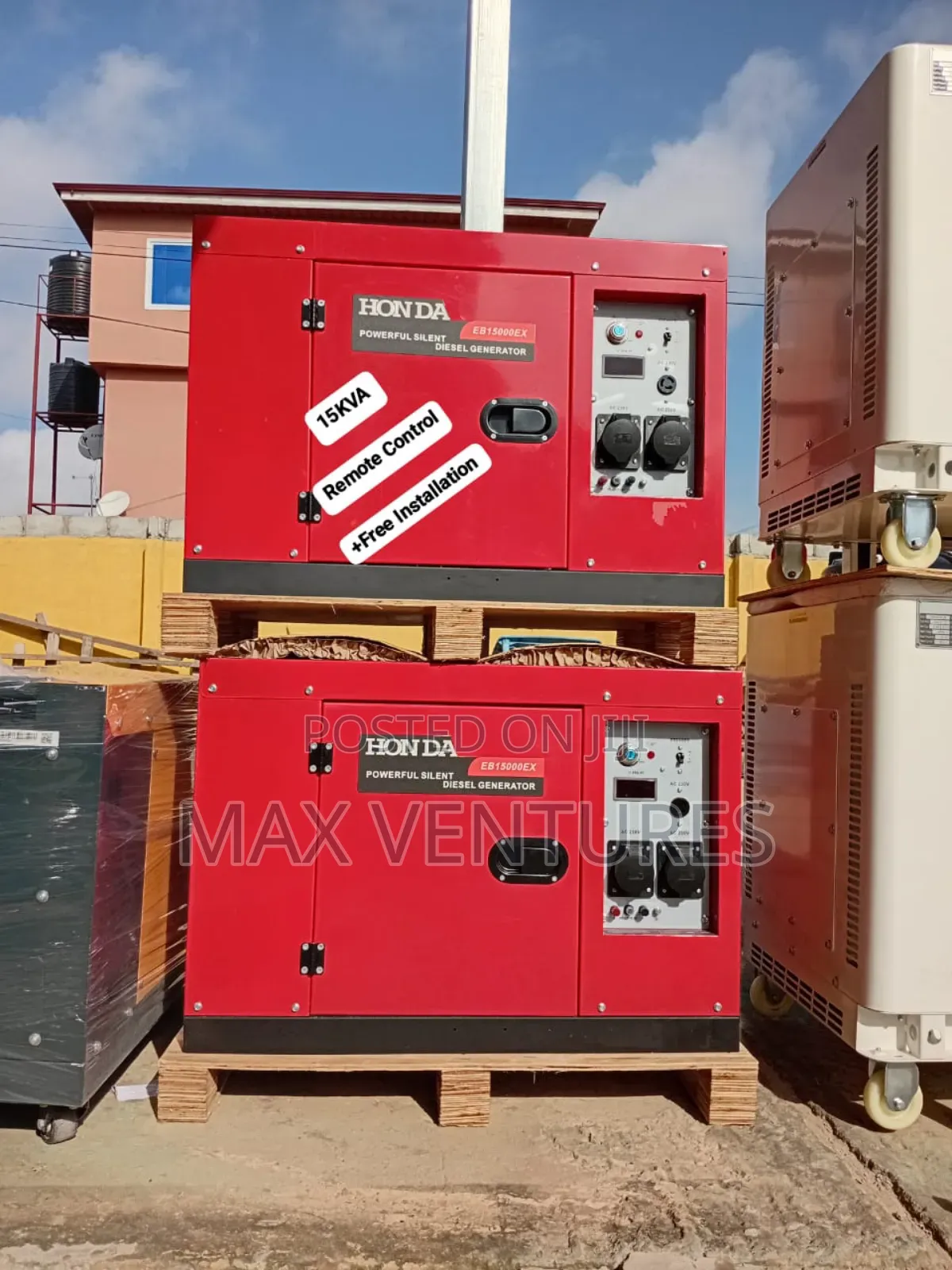 Honda 15kva Diesel Powered Remote Control Generator Masters