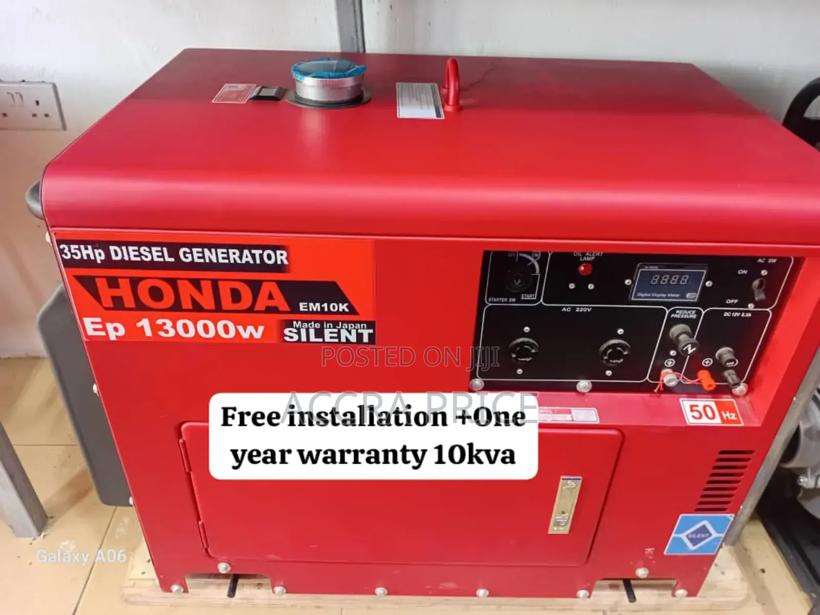 Diesel Fuelled 10kva Honda Generator