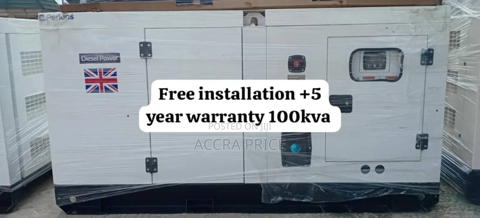 Diesel Fuelled 100kva Perkins Generator