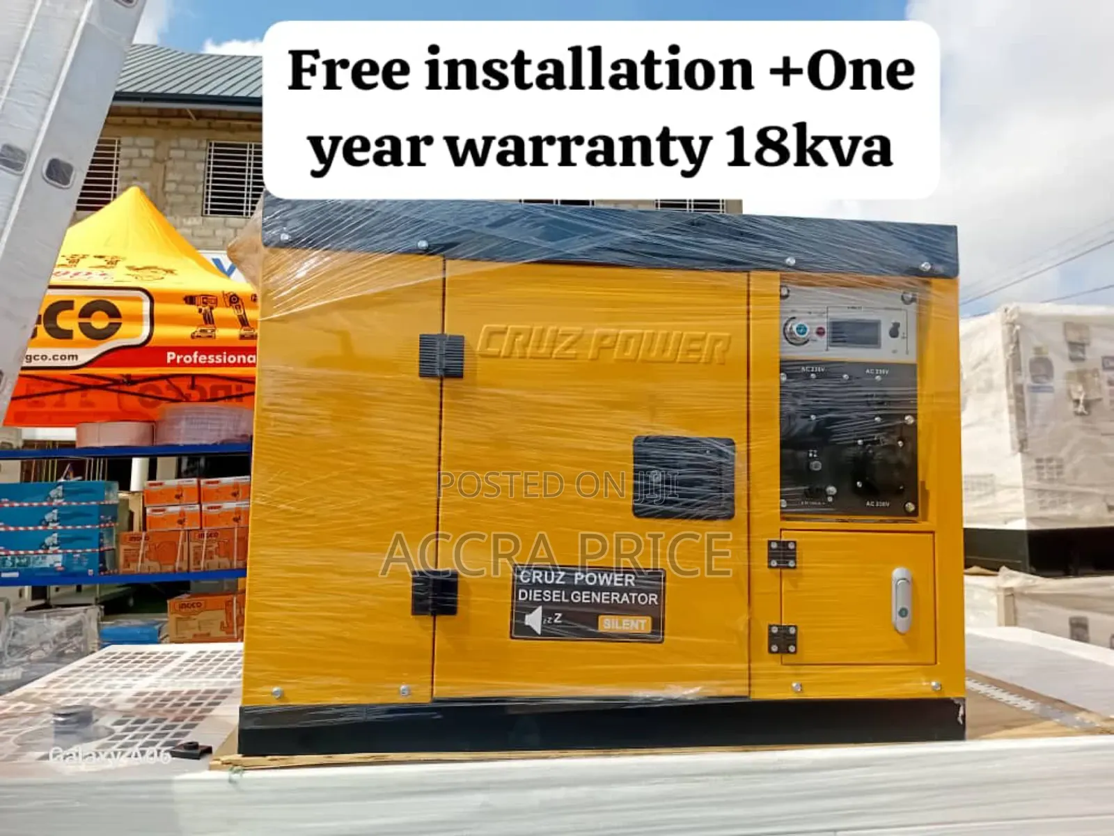 Premier 18kva 18kw Cruz Power Genset Capacity Diesel Powered