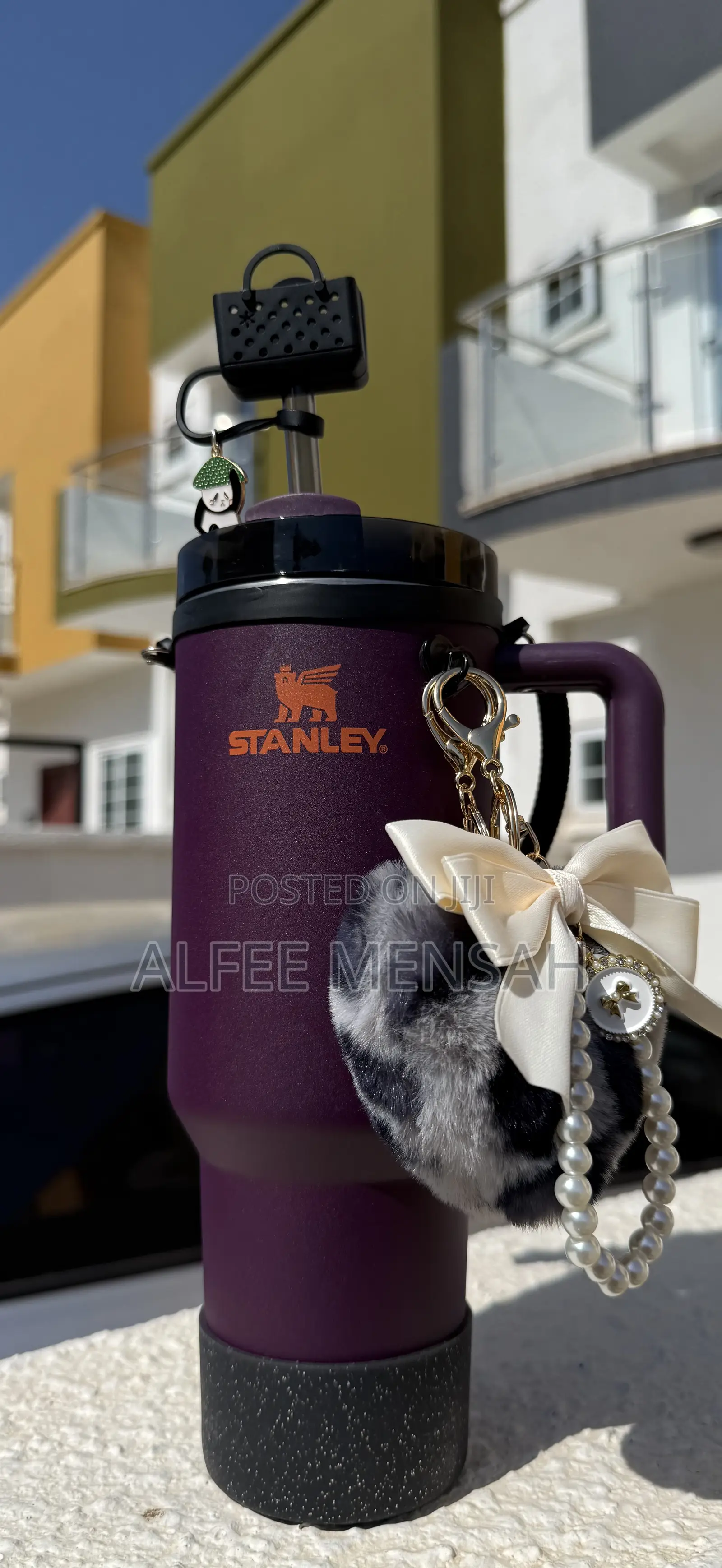 Stanley Tumbler Warm Purple With Accessories