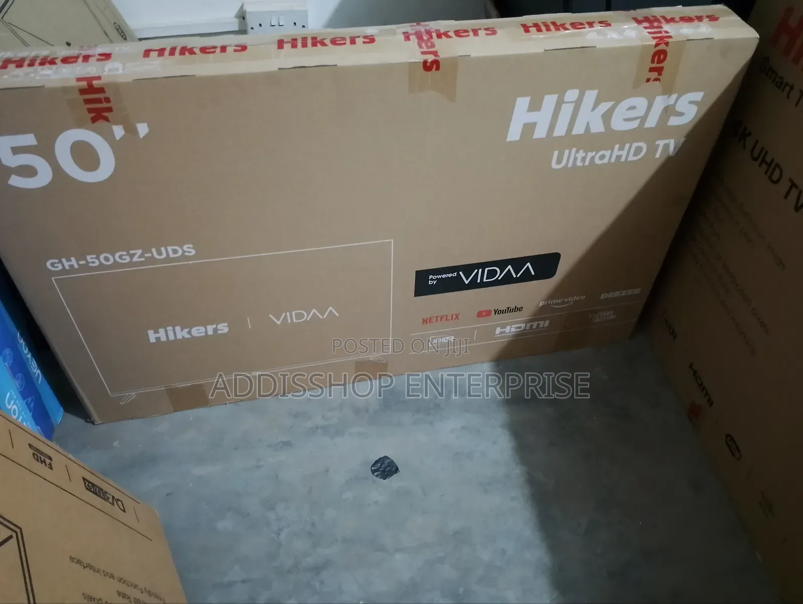 Hikers Tv 50 Inches Vidaa Smart Uhd Frameless With Bluetooth