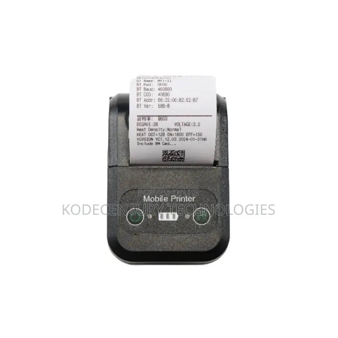 Rechargeable Bluetooth Printer (58mm, Usb And Bluetooth)
