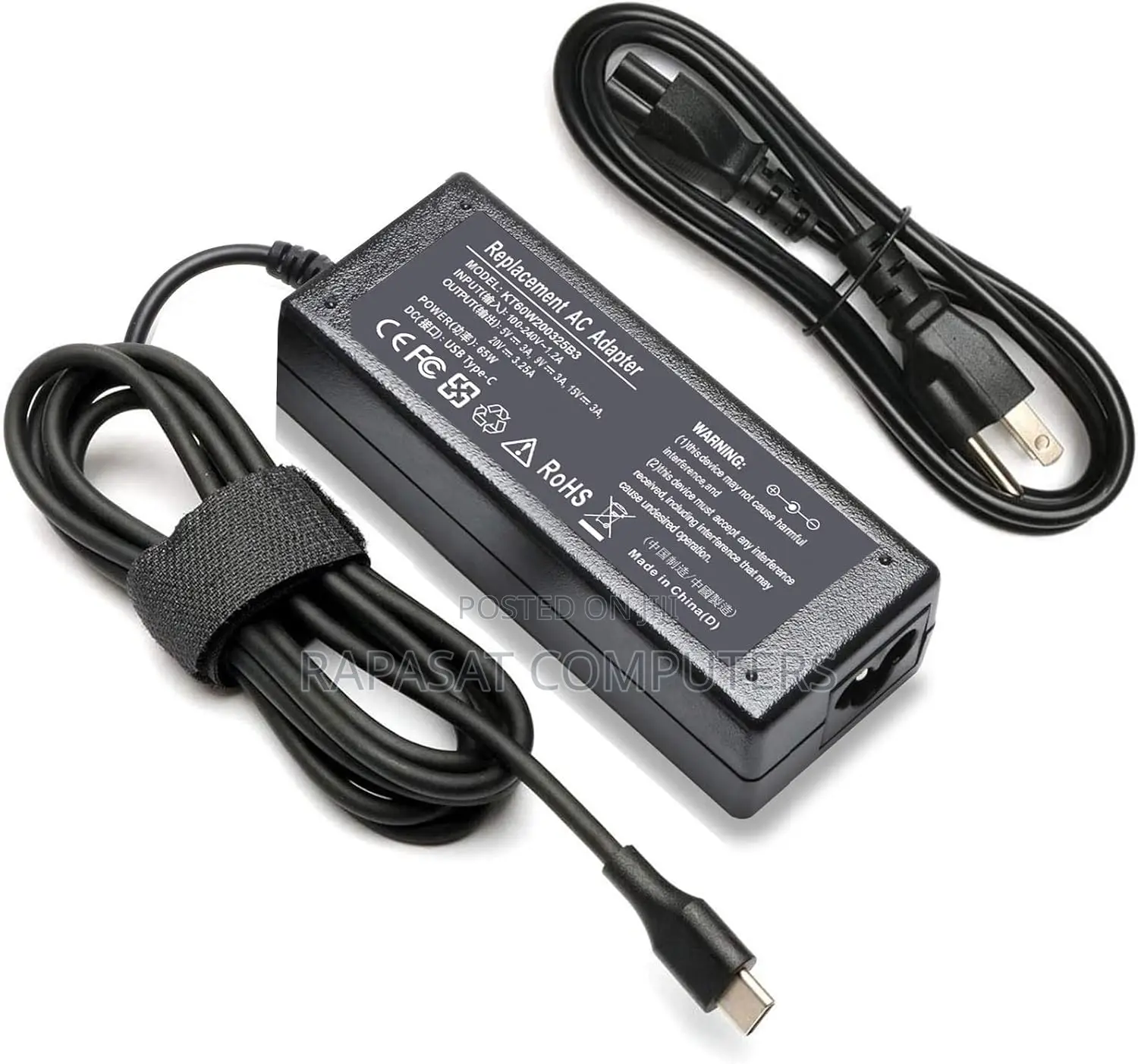 Hp 20v 3.25a 65w Type-C Replacement Charger