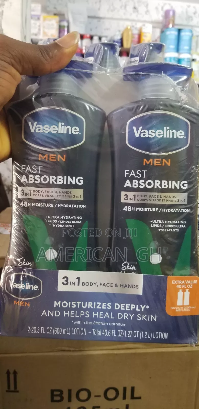 Vaseline Men Fast Absorbing (Original) 600ml