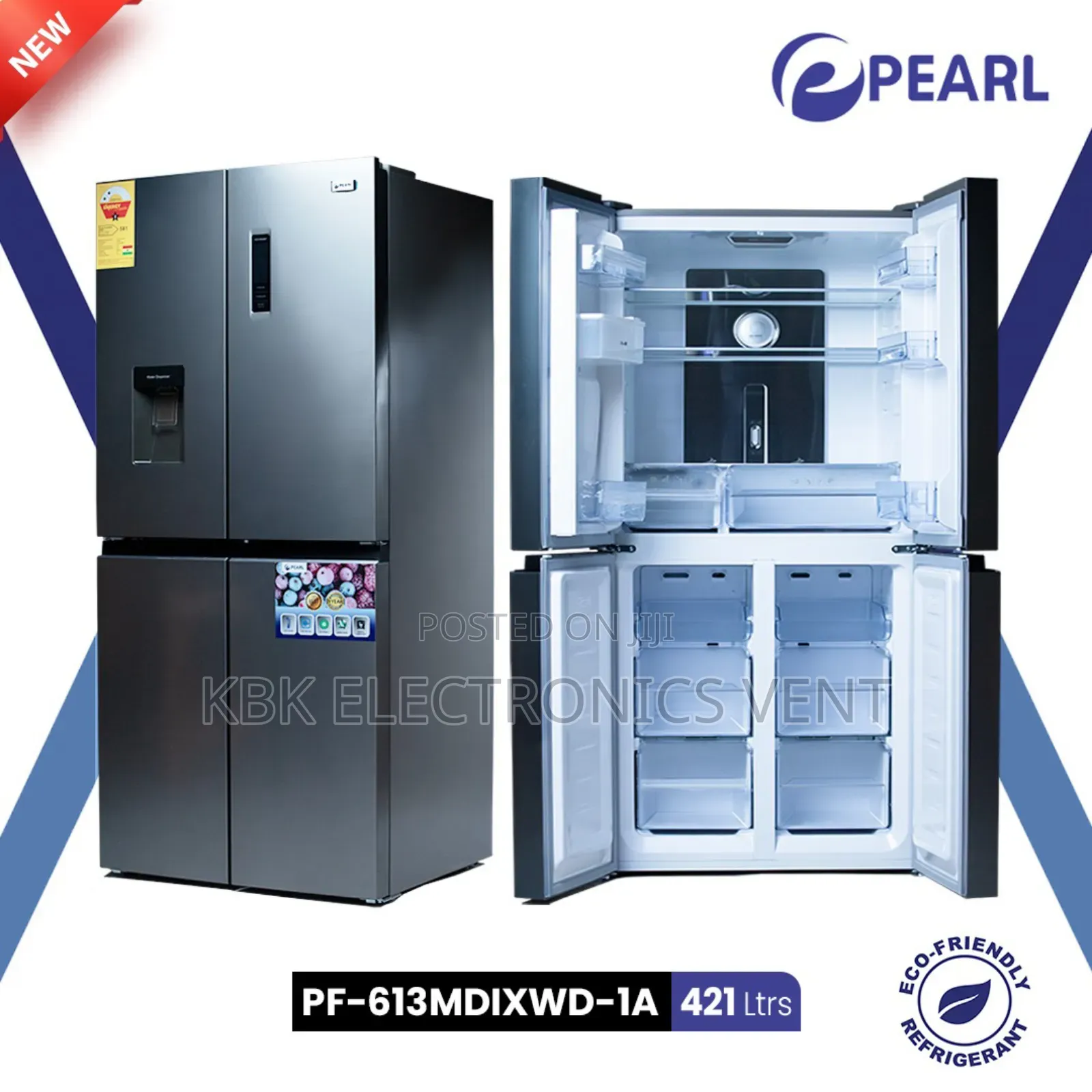 Pearl 420liters 4doors Fridge Water Dispenser