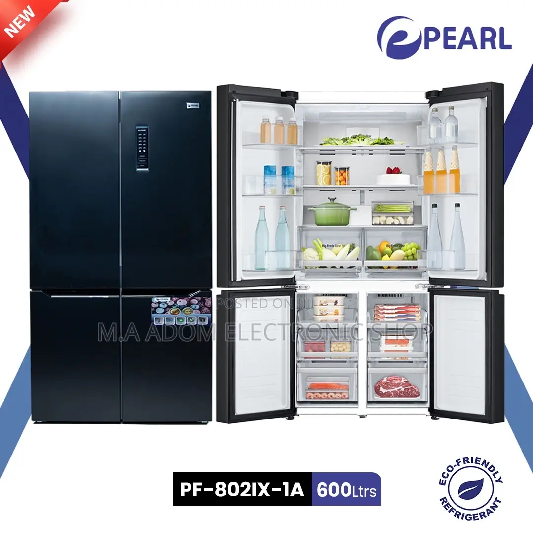 Pearl 600 Litres Side by Side 4 Doors Refrigerator