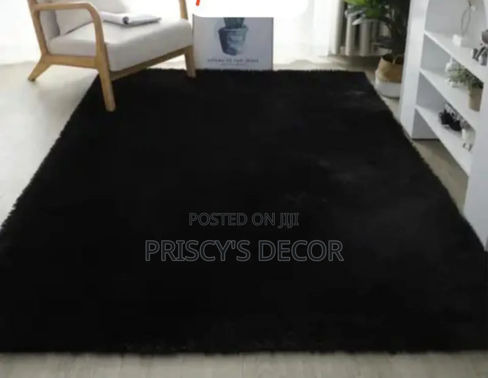 Quality Black Fluffy Carpet Avaliable