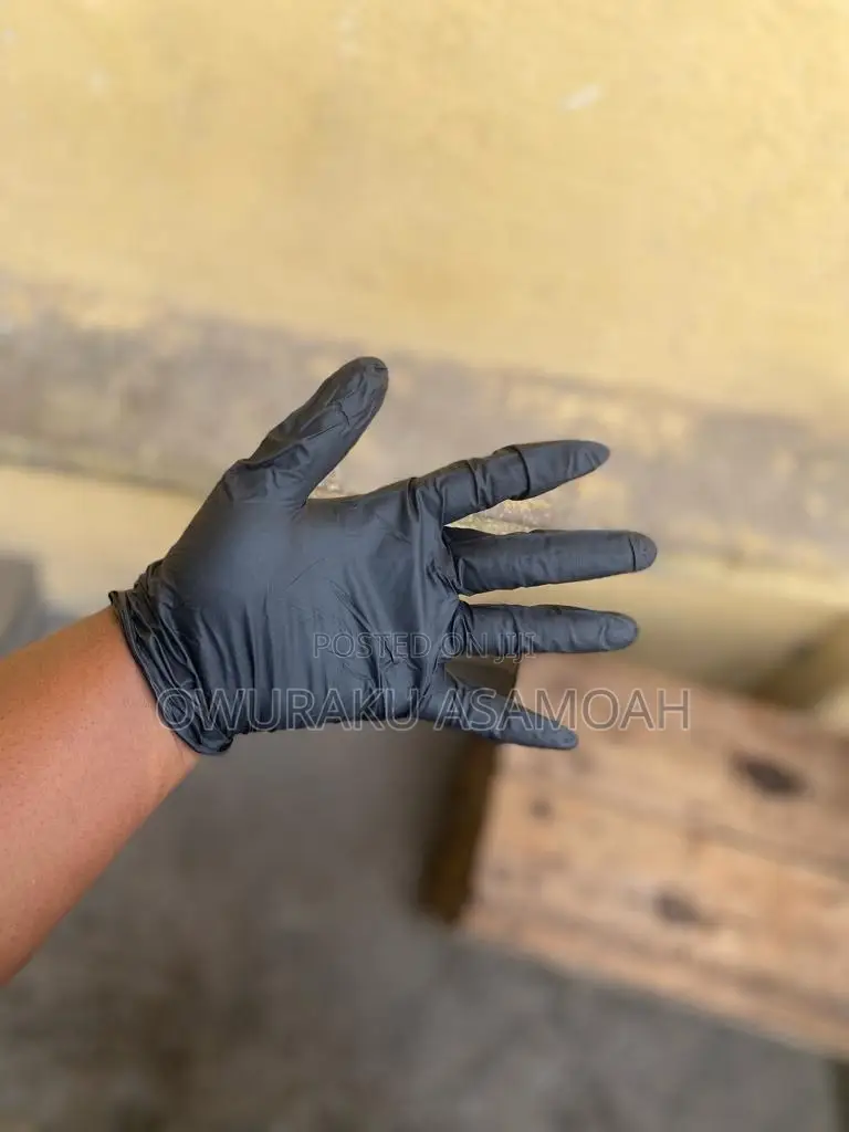 Disposable Nitrile Powder Free Black Gloves