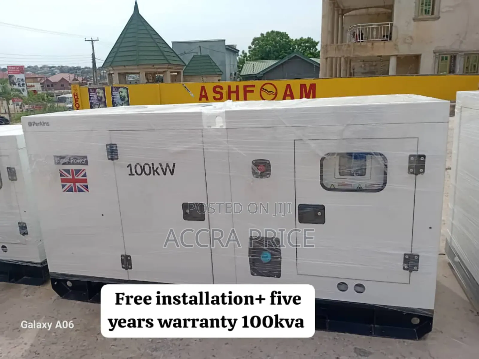 Well Circuited Perkins Diesel Generator 100kva Rated Diesel
