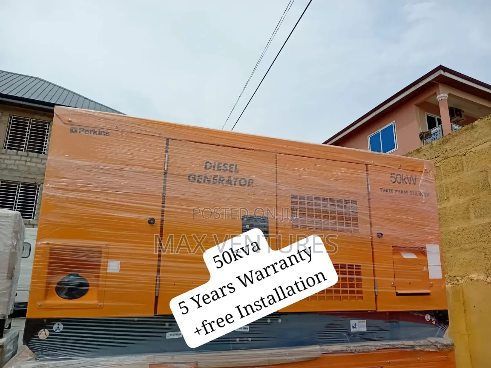 50kw Diesel Perkins Genset Unwaveringness