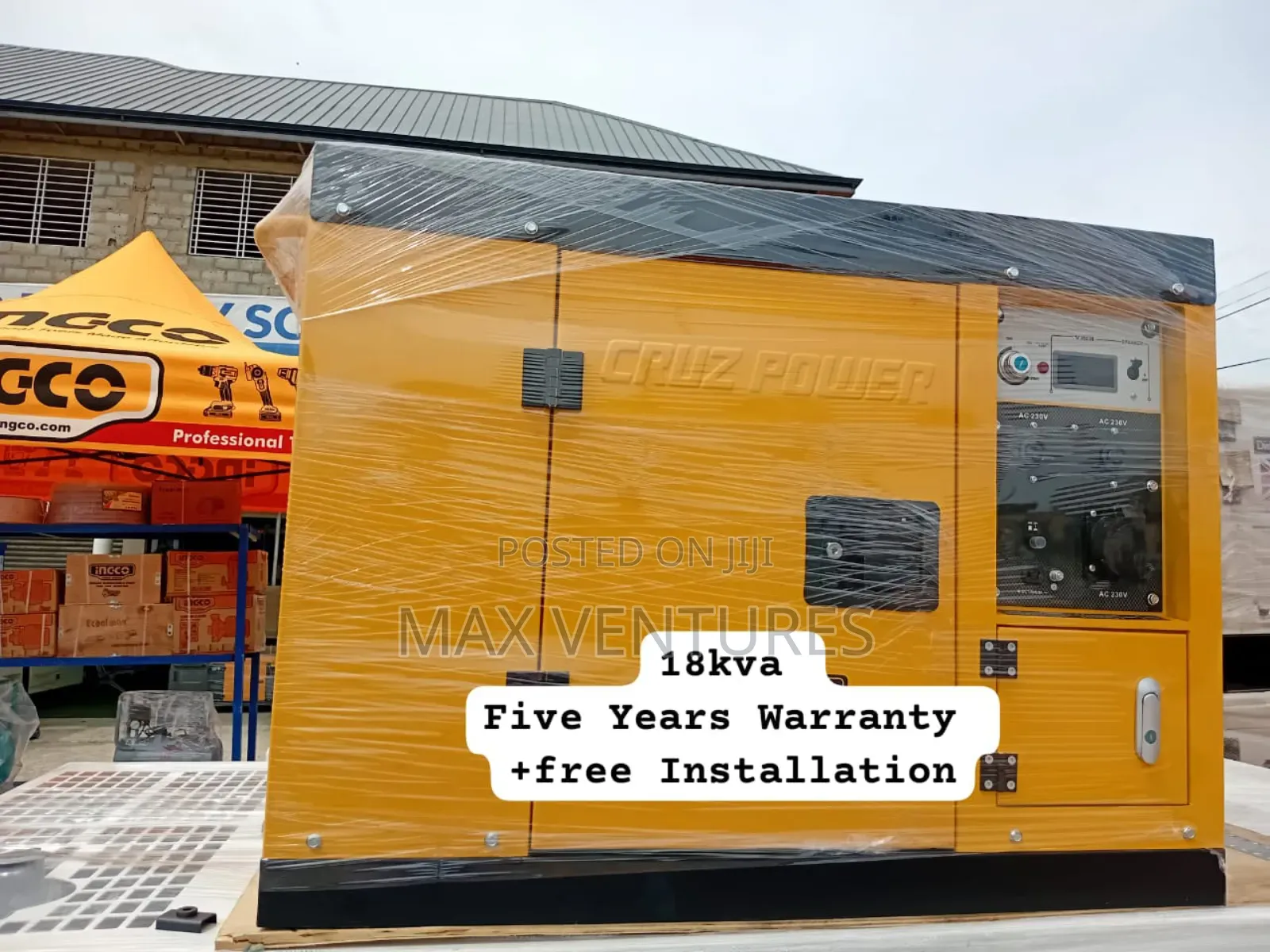 Cruz Unshakeable 18kva Diesel Powered Generator