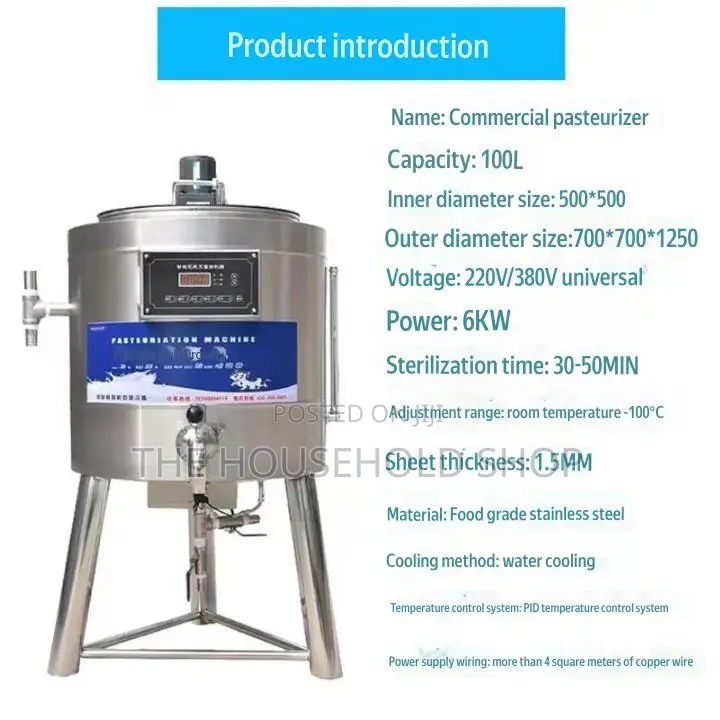 Food Grade Sus 304 Stainless Steel Pasteurizer