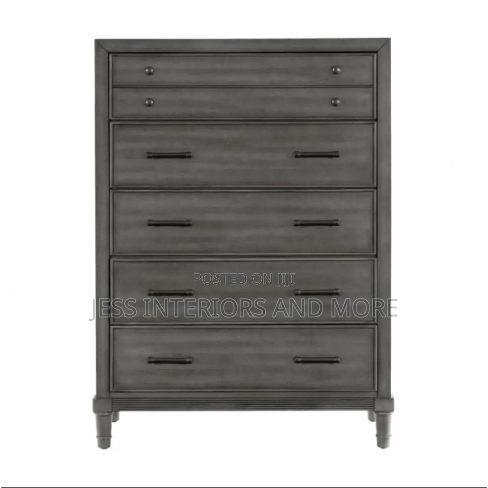 Chest of Drawers Grey,(5 Drawer)