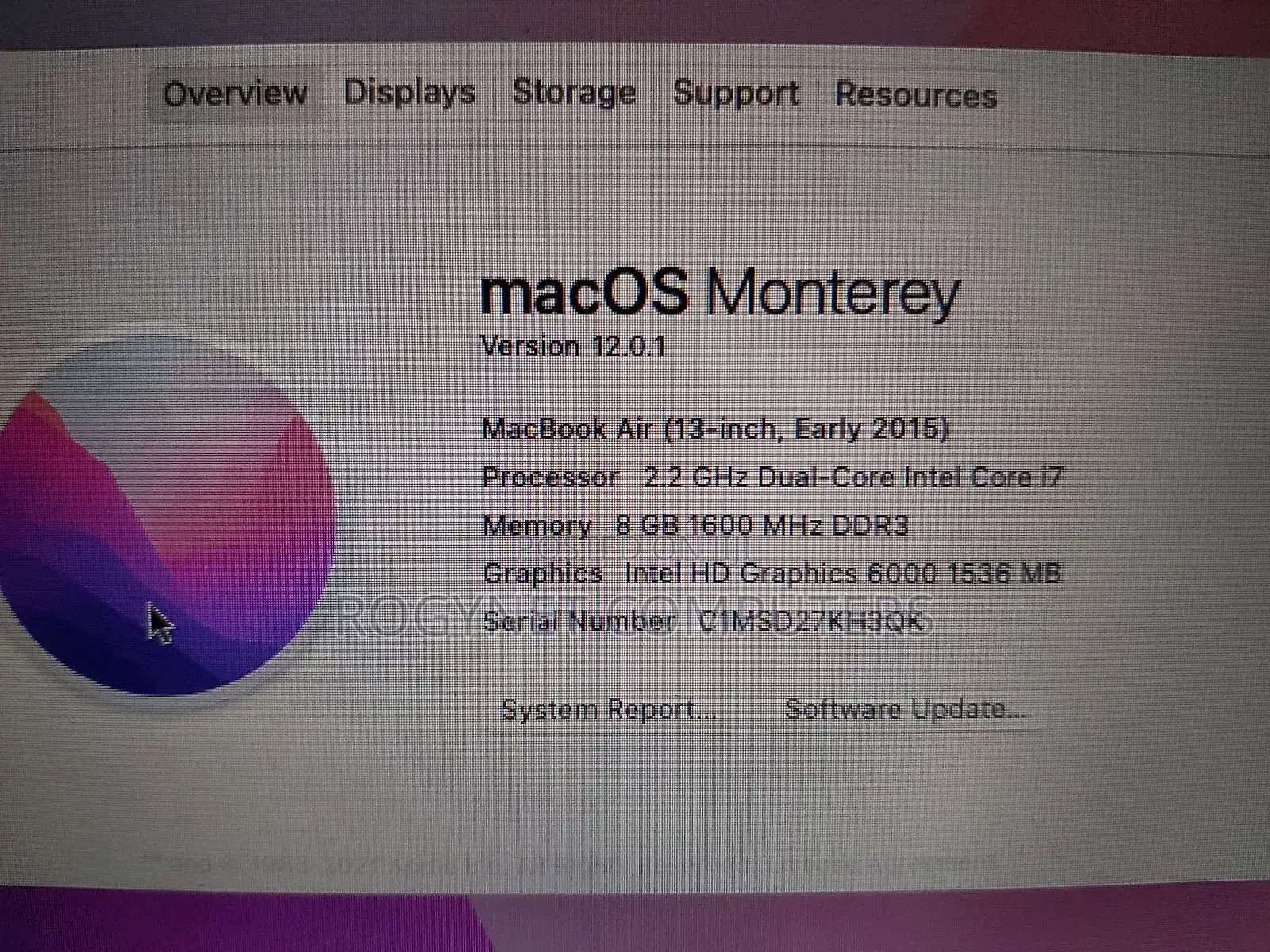 Laptop Apple MacBook Air 2015 8GB Intel Core i7 SSD 256GB