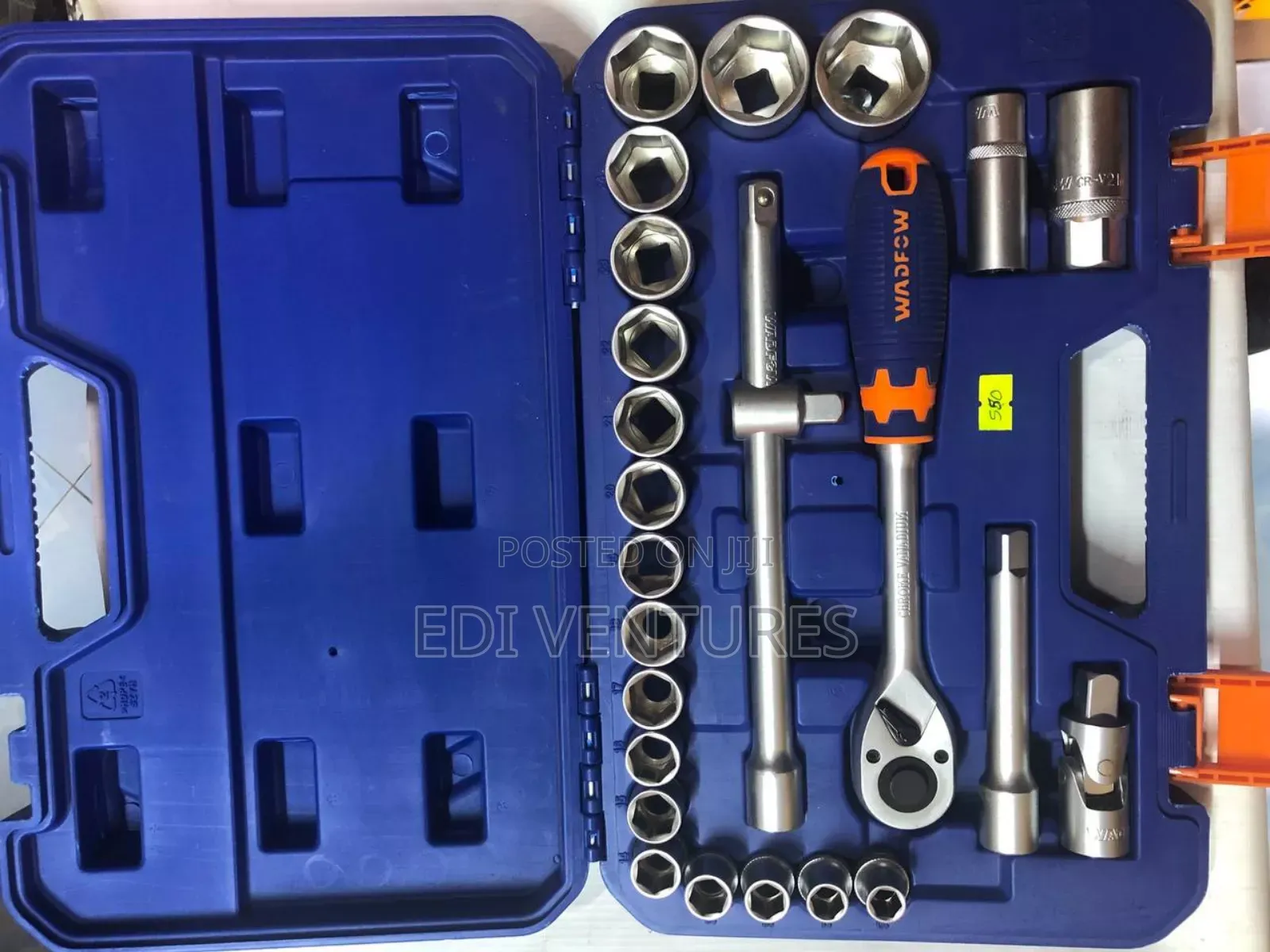 Wadfow 25 PCS 1⁄2 Inch Socket Set