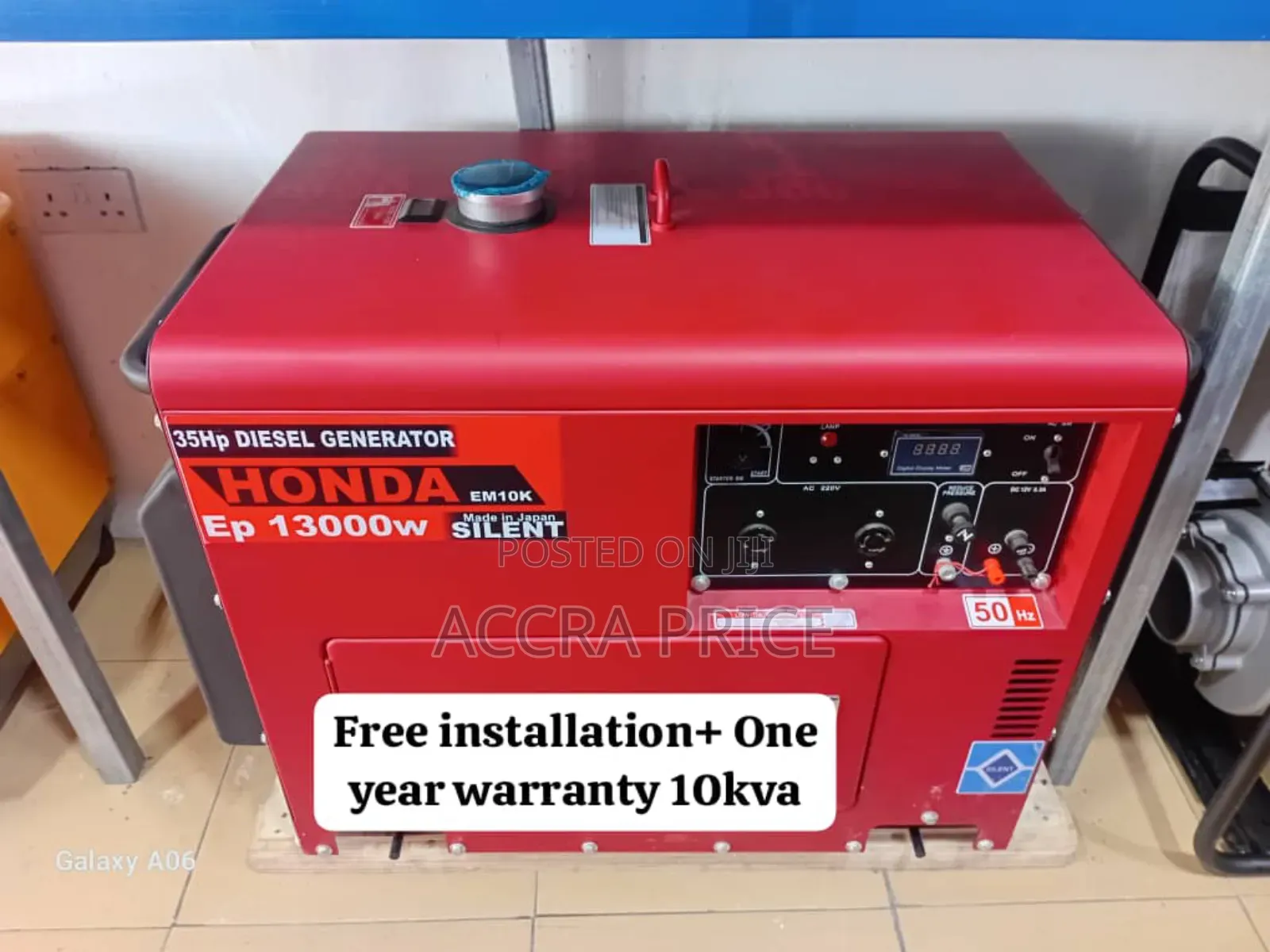 Well Circuited Honda Diesel Generator 10kva Rated Diesel