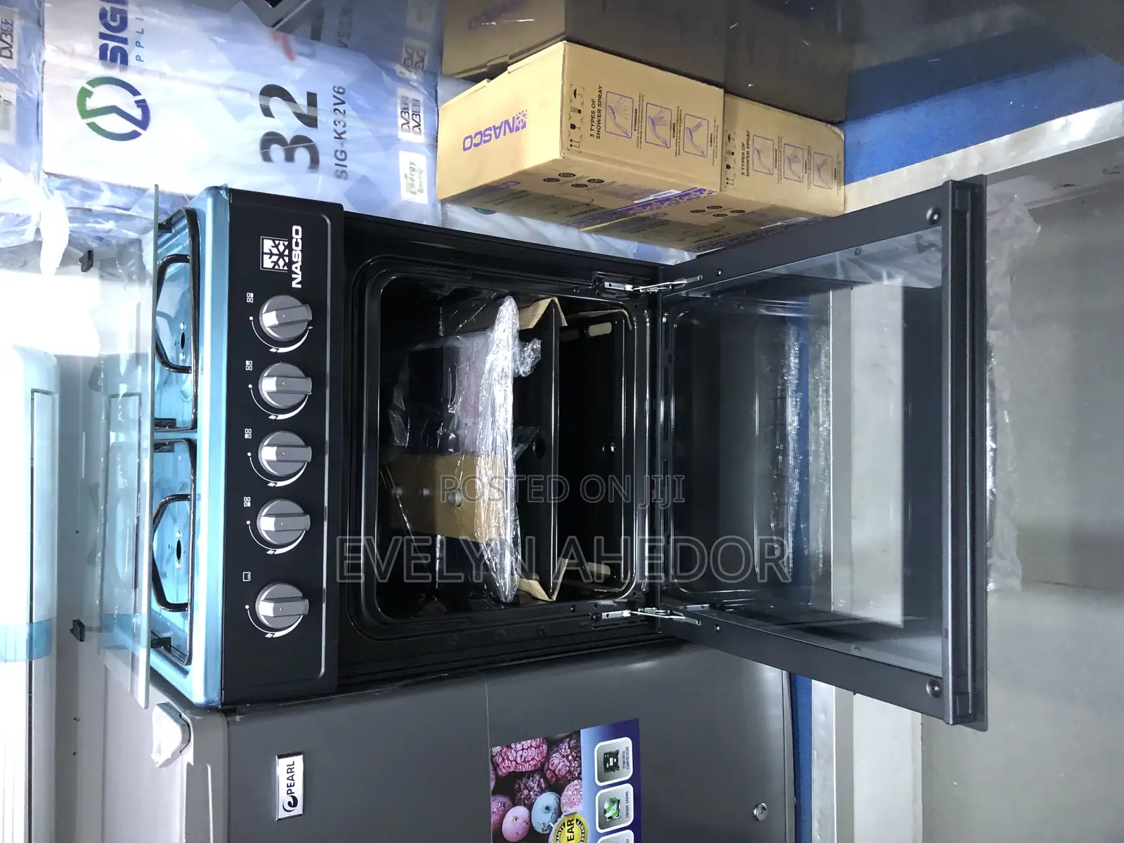 4 Burners Nasco Gas Cooker 50by50 Fresh in Box for Sale