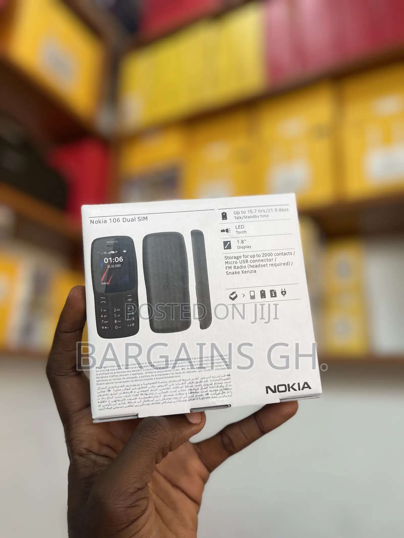 New Nokia 106 Black