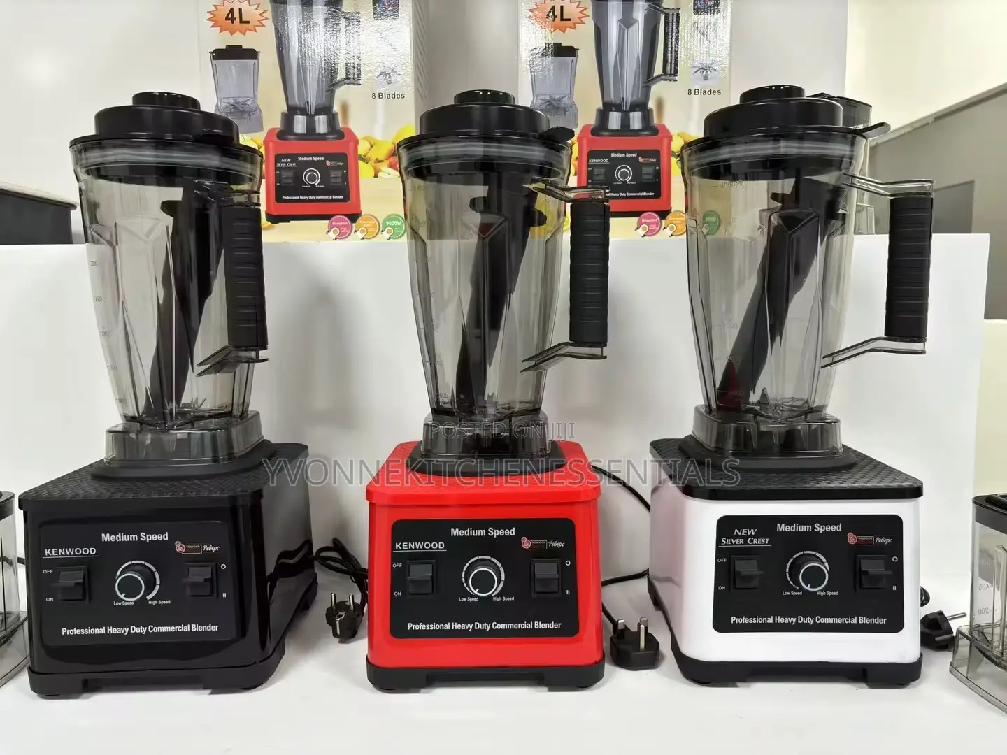 4 L New Silver Crest Heavy Duty Blender 8 Blade